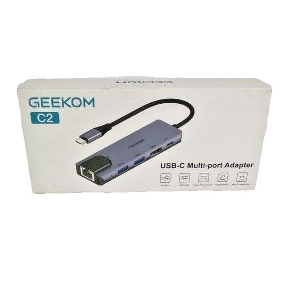 Geekom C2 USB‑C Multi‑Port Adapter (5‑in‑1 Hub) - Picture 2 of 7